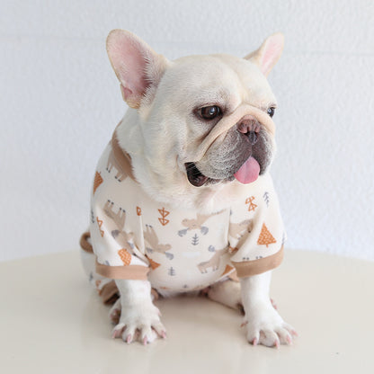 French Bulldog Puppy Winter Pajamas Onesie by Frenchiely.com