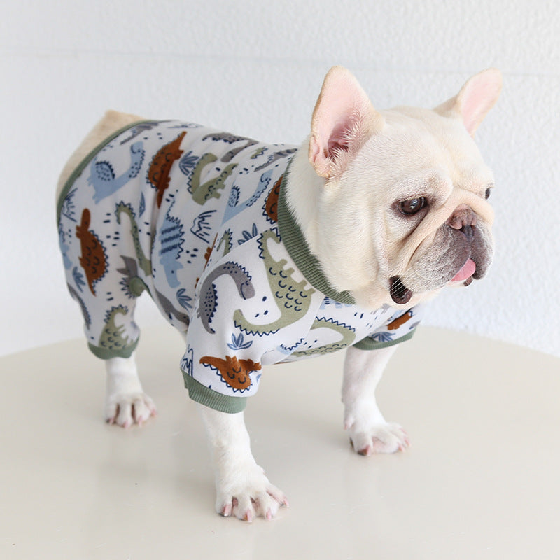 French Bulldog Puppy Winter Pajamas Onesie by Frenchiely.com