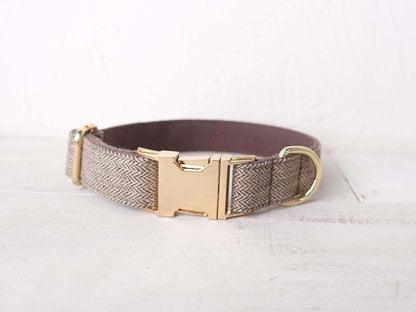 Dog Brown Collar Leash Set - Frenchiely