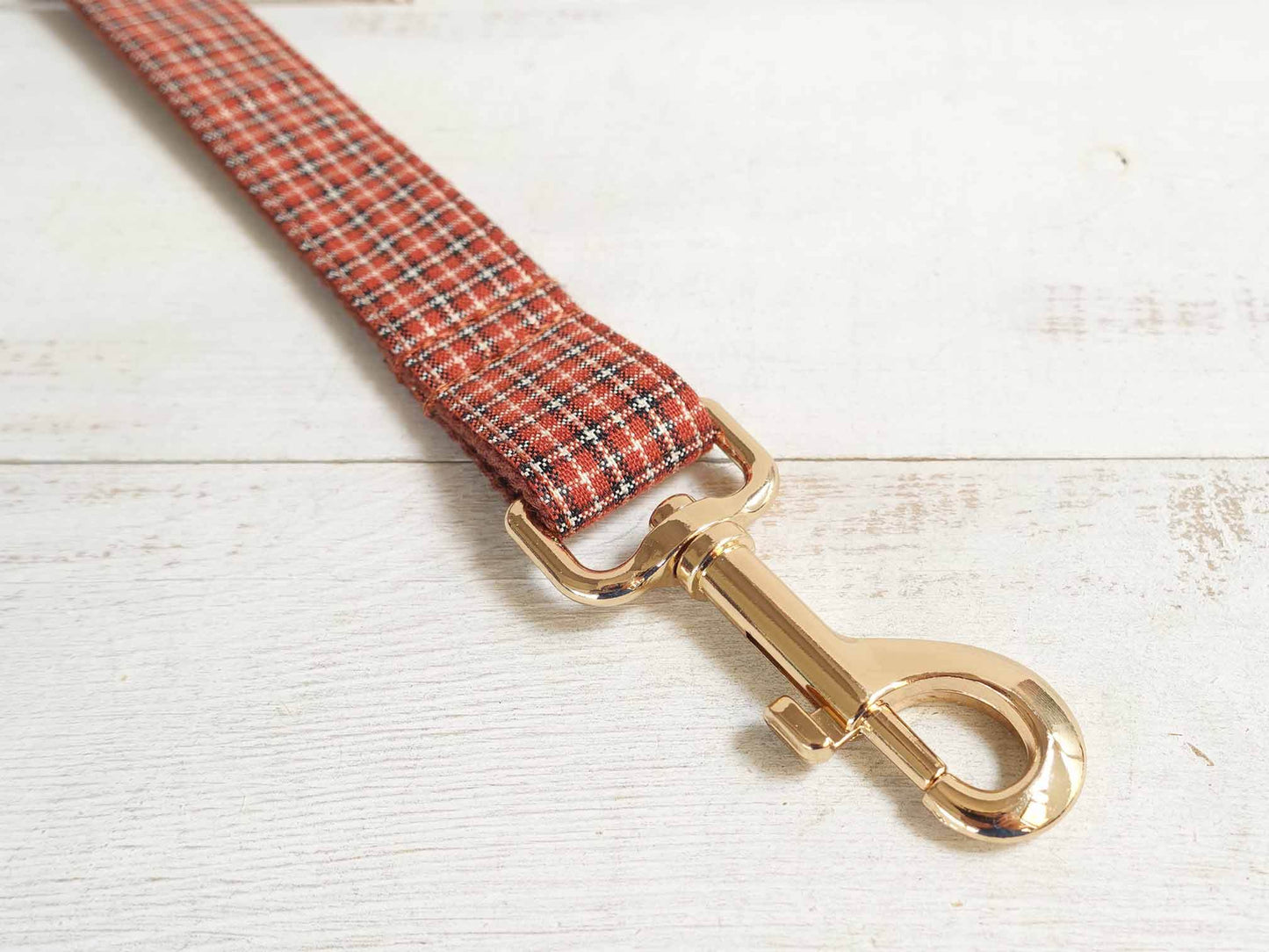 Dog Red Plaid Leash Set - Frenchiely