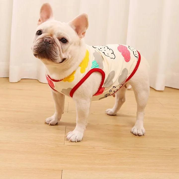 Dog Funny Summer Vest Shirt for French Bully - Frenchiely