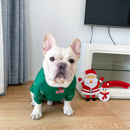 Dog Christmas Gingerman Sweater Outfits by Frenchiely 