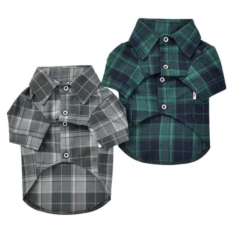 FRENCHIELY Dog Plaid Buffalo Shirt for Small Medium Dogs 0