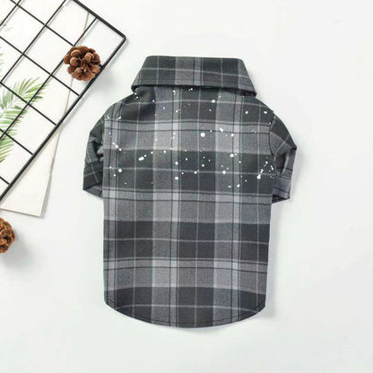 FRENCHIELY Dog Plaid Buffalo Shirt for Small Medium Dogs 0