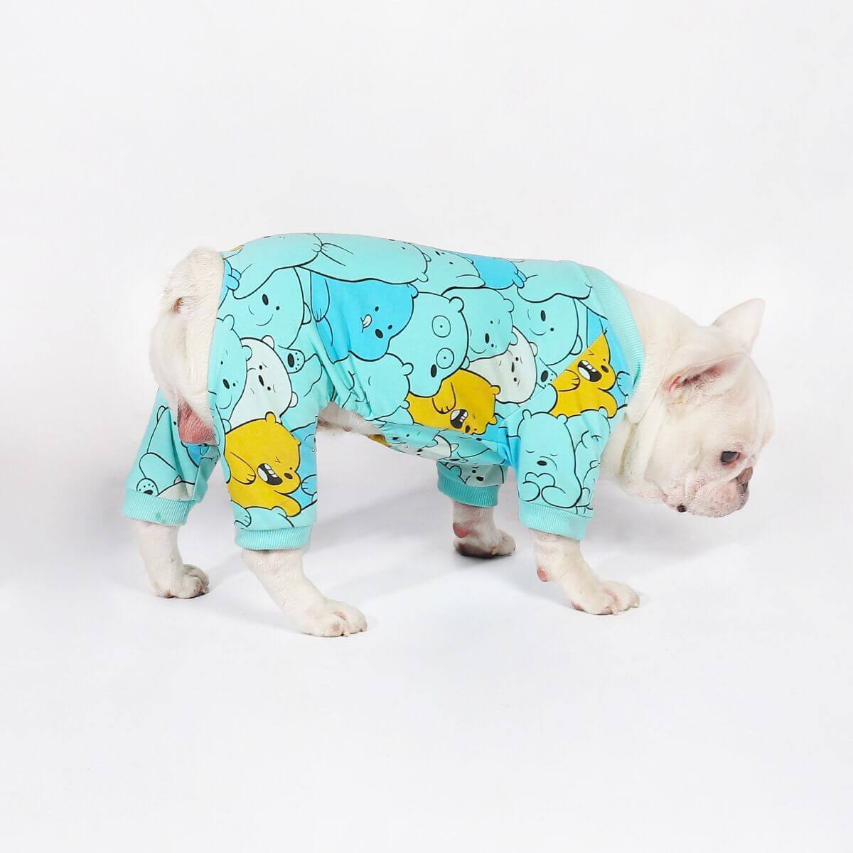 Dog Cartoon Bear Pajamas Jammies for Medium Dogs BY FRENCHIELY