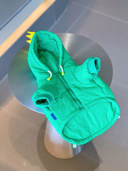 Frenchiely Dog Dinosaur Hooded Coat