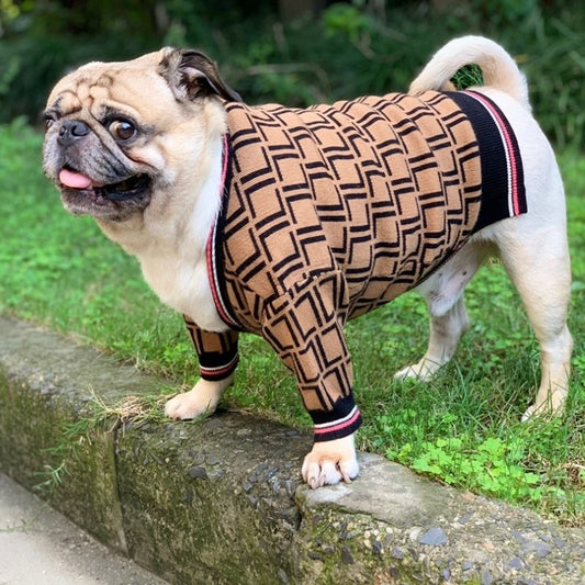 French Bulldog Winter Cardigan Sweater- Frenchiely