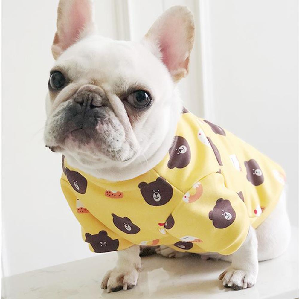 Dog Cartoon Bear Pullover Sweatshirt for Frenchies - Frenchiely