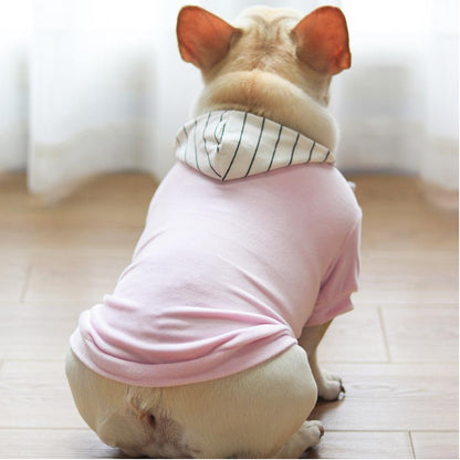 Light Purple cute dog hoodies for Fat Dogs - Frenchiely