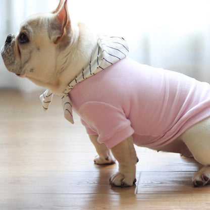 Light Purple cute dog hoodies for Fat Dogs - Frenchiely