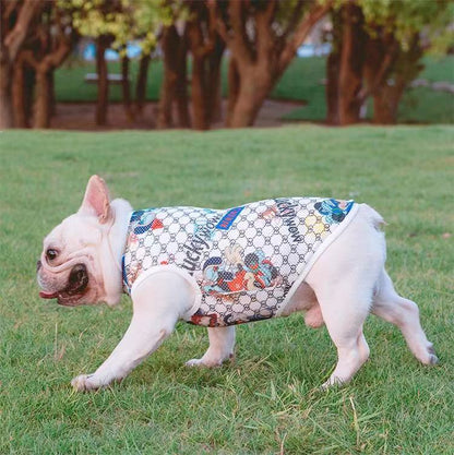 Dog Cartoon Cooling Mesh Shirt - Frenchiely