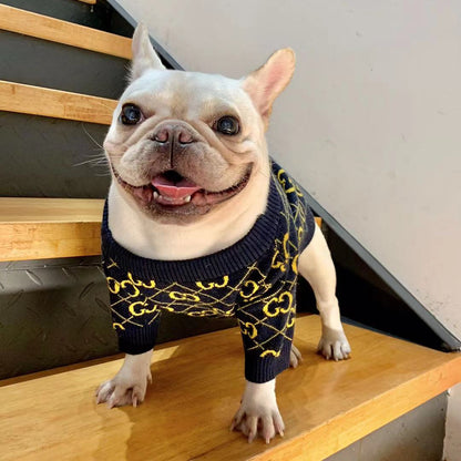 french bulldog black sweater pullover -FRENCHIELY 