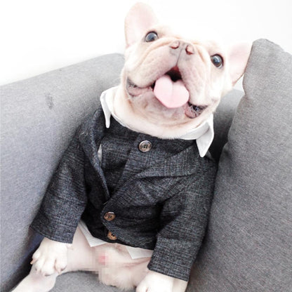 Black French Bulldog Wedding Outfit Coat - Frenchiely