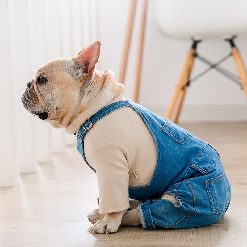 pessimist Justerbar Sociologi Dog Denim Dungarees | Dog Overalls Pattern|French Bulldog in Clothes –  Frenchiely