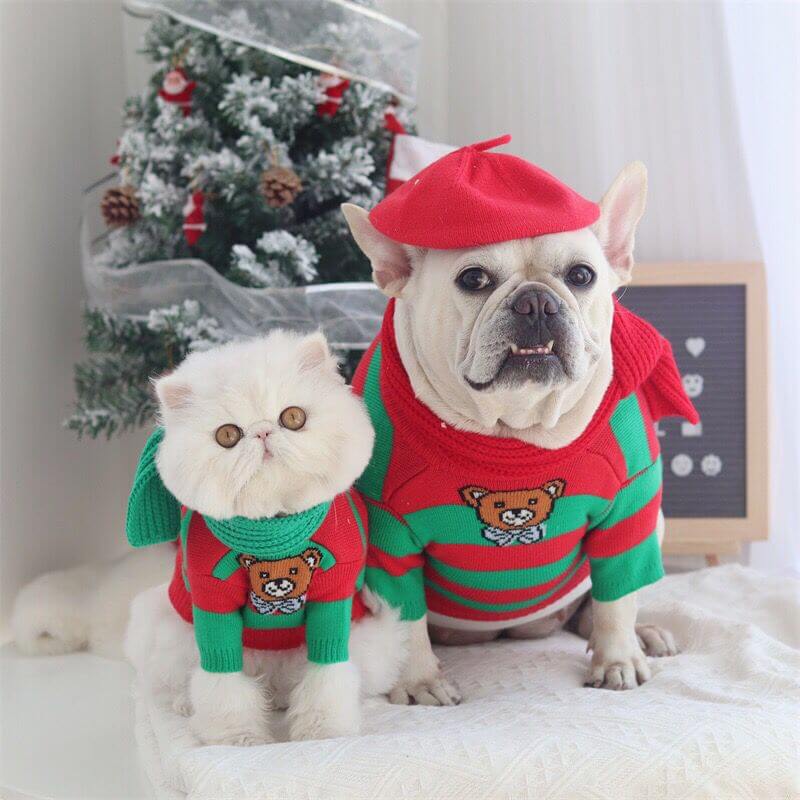 Dog Christmas Sweater Outfits for Medium Dogs by Frenchiely 