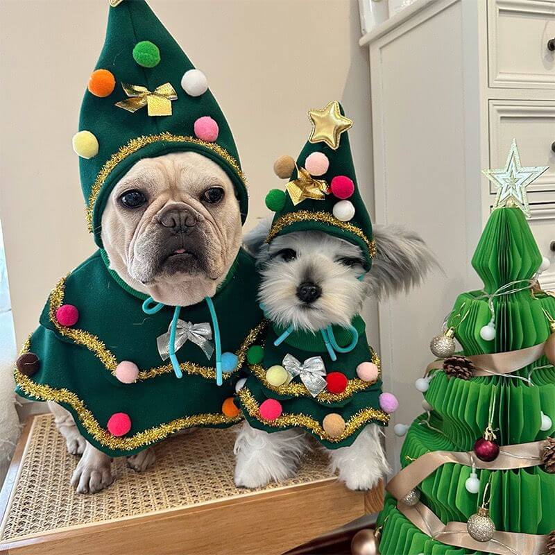 Handmade Luxury Dog Christmas Tree Costume – Frenchiely