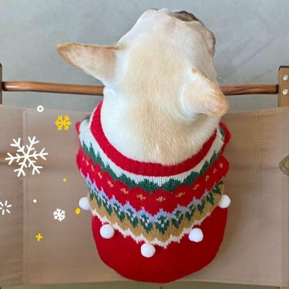 Dog Christmas Tree Sweater Outfits Costume for Medium Dogs BY FRENCHIELY 