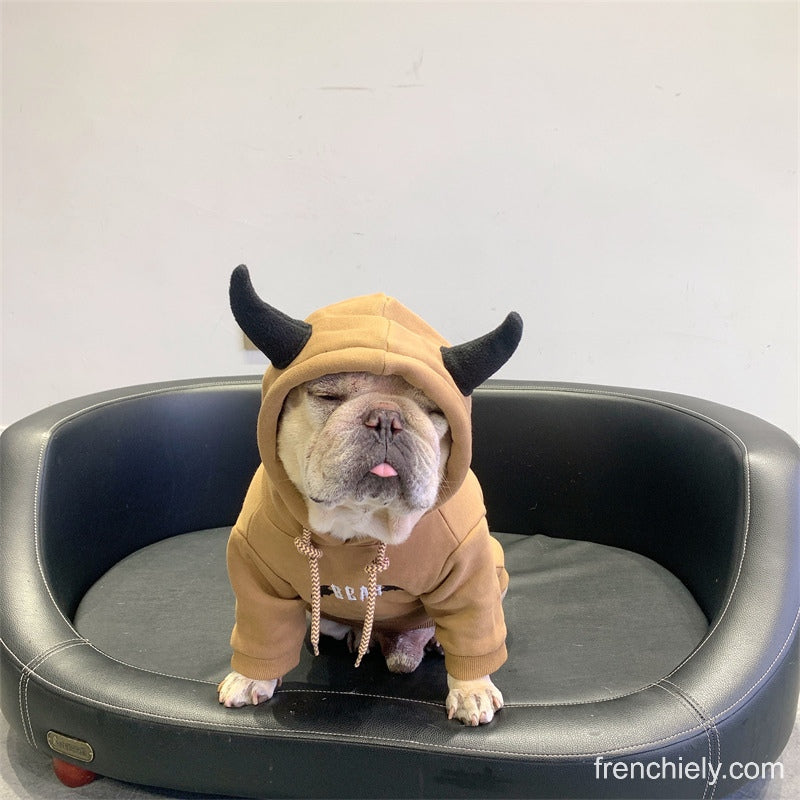 Dog Monster Bull Bat Hoodie for small medium dogs by Frenchiely