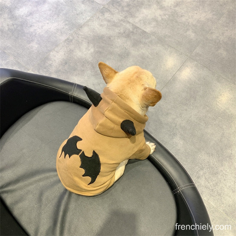 Dog Monster Bull Bat Hoodie for small medium dogs by Frenchiely