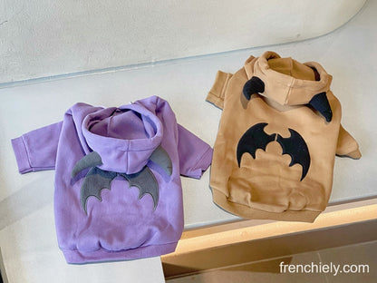 Dog Monster Bull Bat Hoodie for small medium dogs by Frenchiely