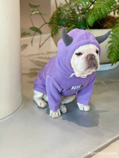 Dog Monster Bull Bat Hoodie for small medium dogs by Frenchiely