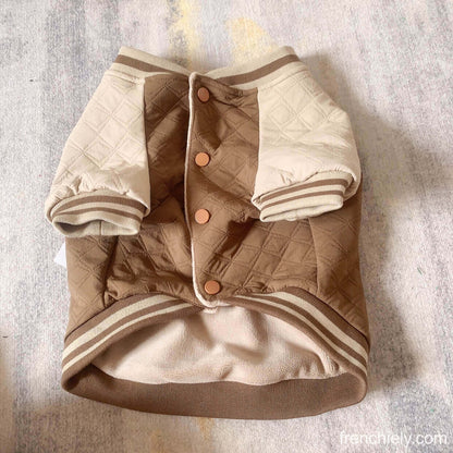 dog Khaki jacket coat for small medium dogs by Frenchiely 