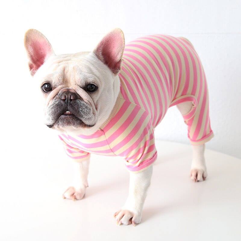 Striped discount dog pajamas