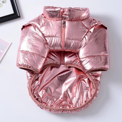 Dog Shiny Metallic Jacket Coat for French Bulldog - Frenchiely