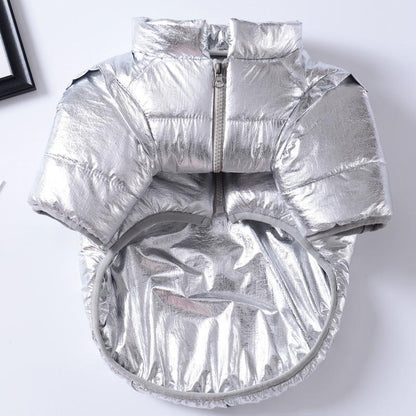 Dog Shiny Metallic Jacket Coat for French Bulldog - Frenchiely