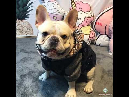 french bulldog puffer jacket vest by Frenchiely