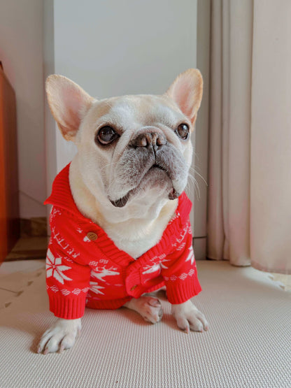 Dog Christmas sweater for small medium dogs by Frenchiely